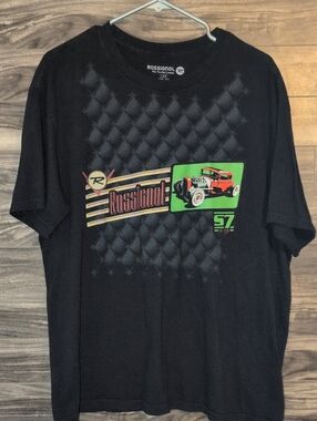 Rossignol SAS x Steve Caballero Hot Rod Graphic T-Shirt Black Vintage Large